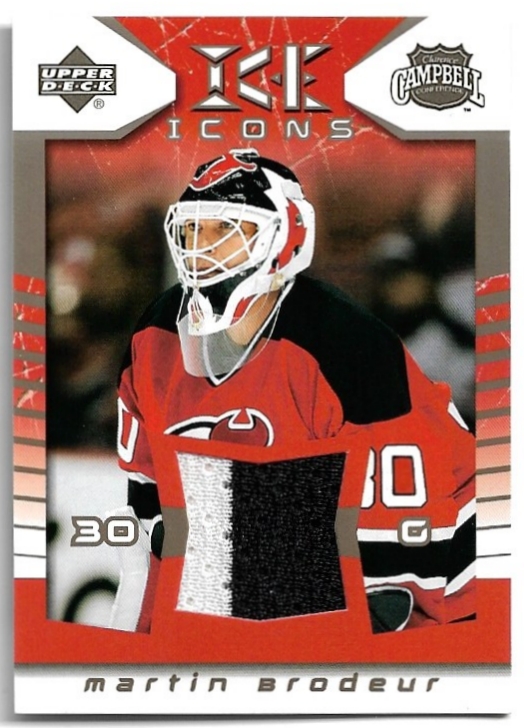 Jersey Icons MARTIN BRODEUR 03-04 UD Ice
