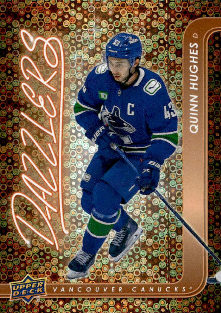 Dazzlers Orange QUINN HUGHES 24-25 UD Series 2