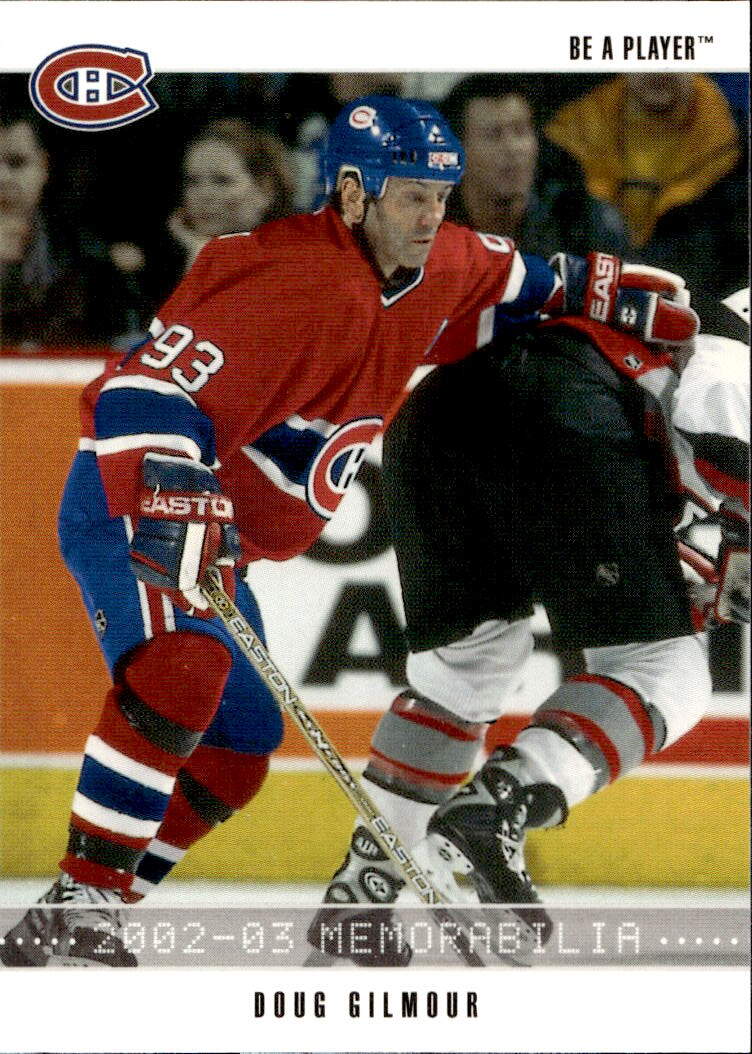 DOUG GILMOUR 02-03 In the Game Be A Player Memorabilia