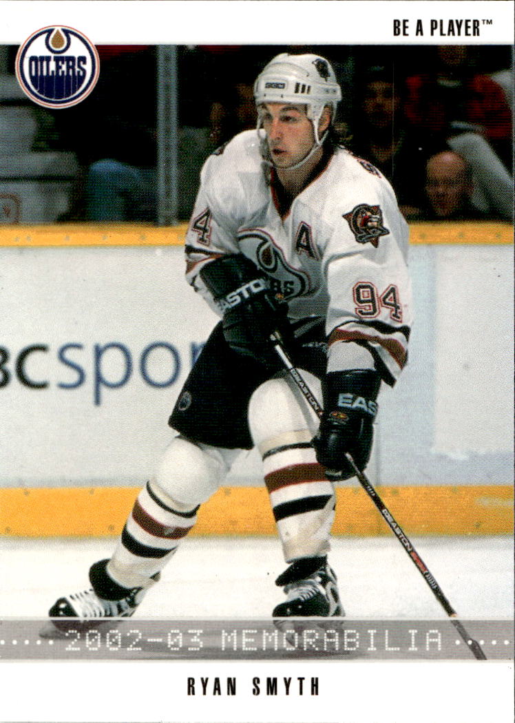 RYAN SMYTH 02-03 In the Game Be A Player Memorabilia