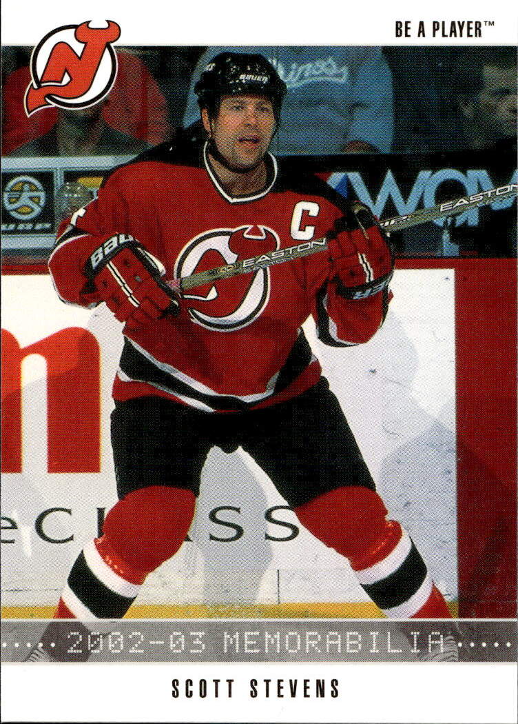 SCOTT STEVENS 02-03 In the Game Be A Player Memorabilia