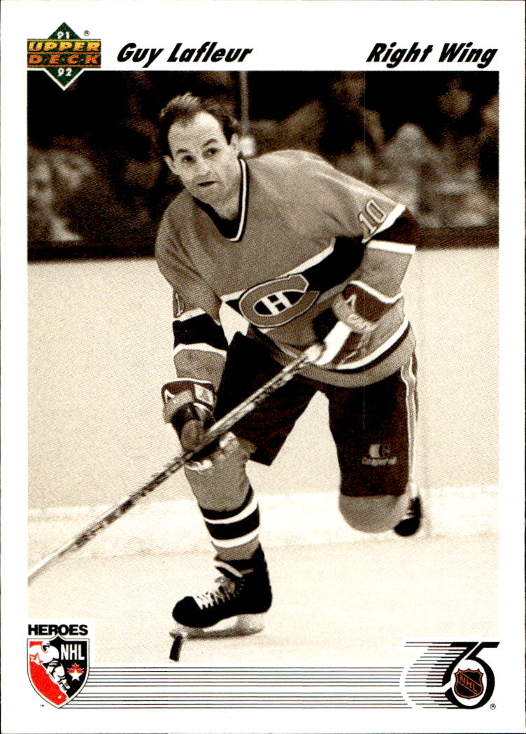 Heroes of the NHL GUY LAFLEUR 91-92 Upper Deck