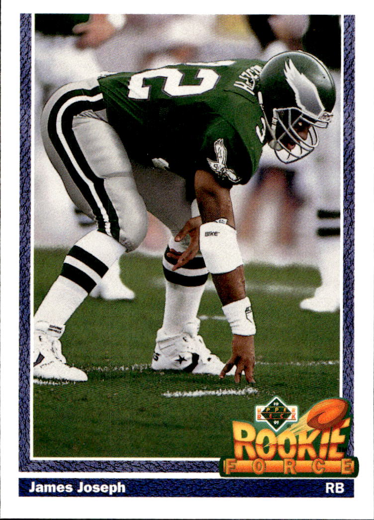 Rookie Force JAMES JOSEPH 1991 Upper Deck NFL