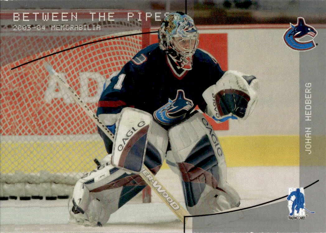 JOHAN HEDBERG 03-04 In the Game Be A Player Memorabilia