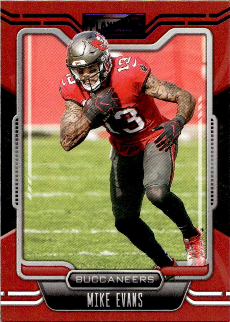 Purple MIKE EVANS 2021 Panini Playbook Football