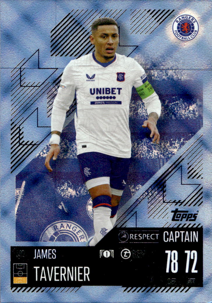 Blue Crystal Foil Captain JAMES TAVERNIER 24-25 Match Attax UCL