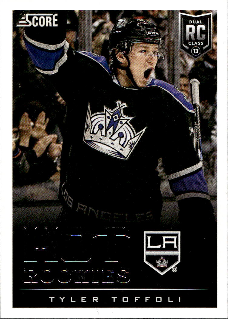 Hot Rookies TYLER TOFFOLI 13-14 Panini Score Hockey (horší zadní hrana v tmavých místech)