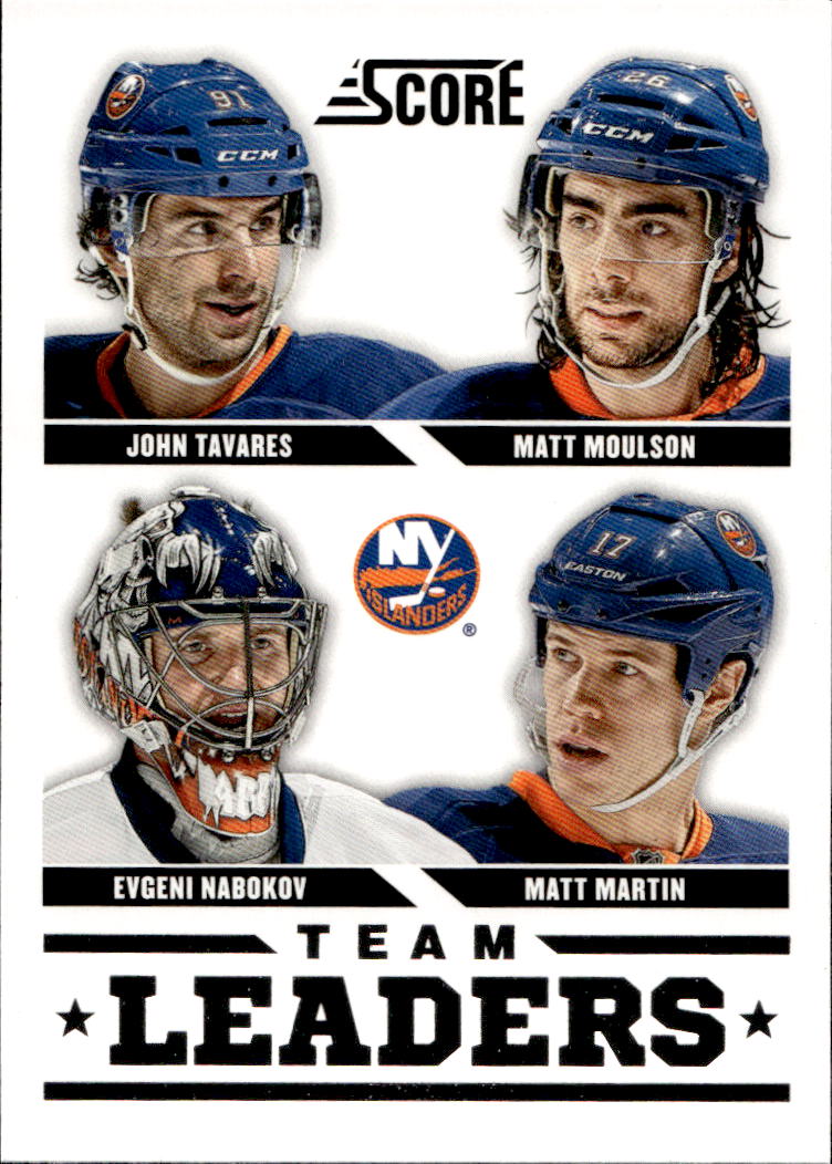 Team Leaders TAVARES/MOULSON/NABOKOV/MARTIN 13-14 Panini Score Hockey