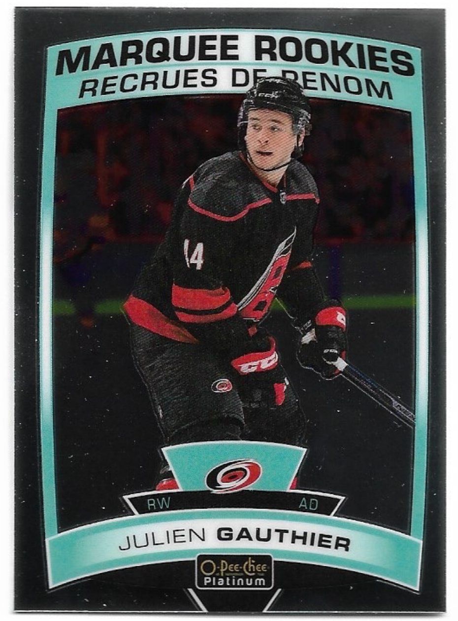 Marquee Rookies JULIEN GAUTHIER 19-20 UD O-Pee-Chee OPC Platinum