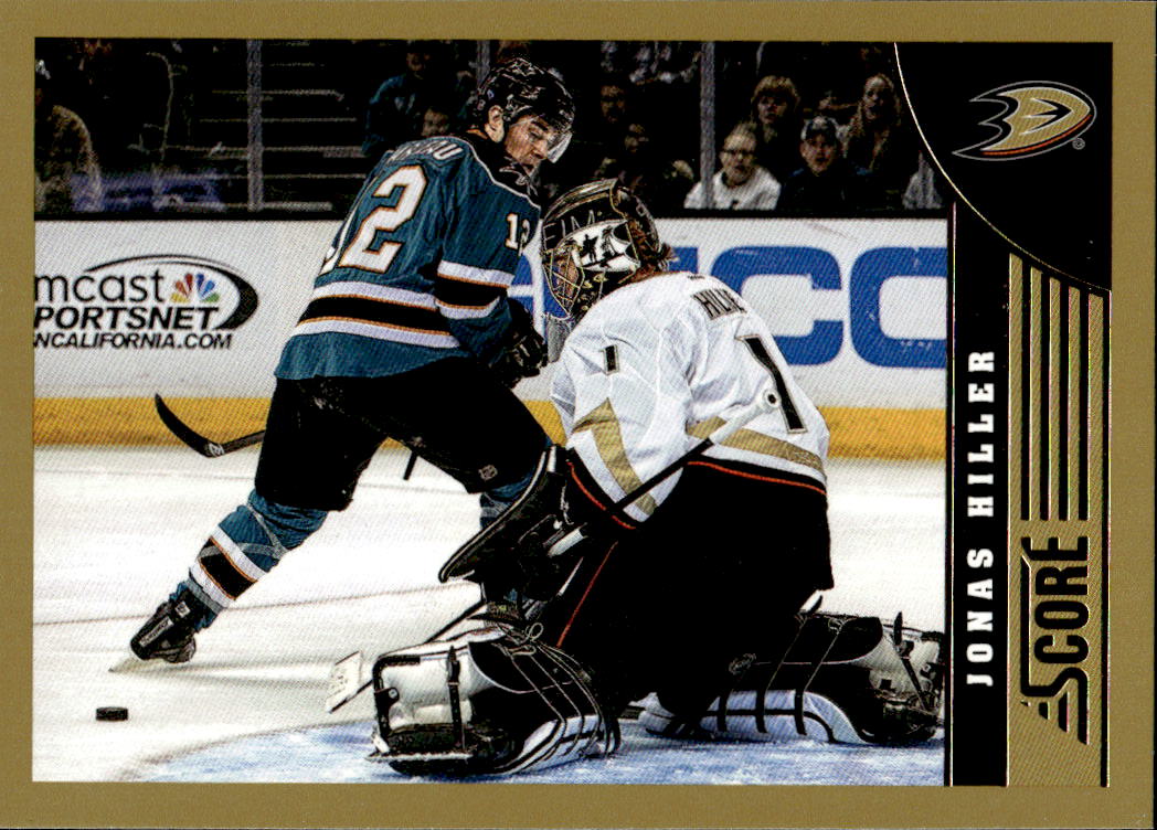 Gold JONAS HILLER 13-14 Panini Score Hockey