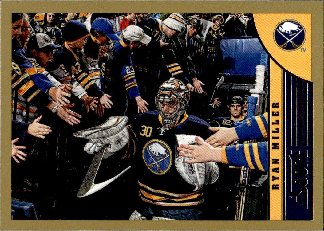 Gold RYAN MILLER 13-14 Panini Score Hockey