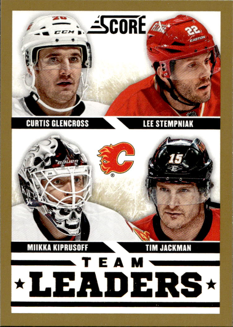 Gold Team Leaders KIPRUSOFF/GLENCROSS/STEMPNIAK/JACKMAN 13-14 Panini Score Hockey