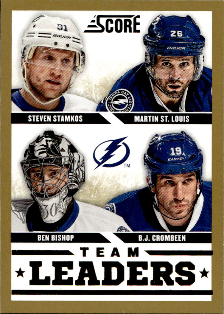 Gold Team Leaders STAMKOS/ST. LOUIS/BISHOP/CROMBEEN 13-14 Panini Score Hockey