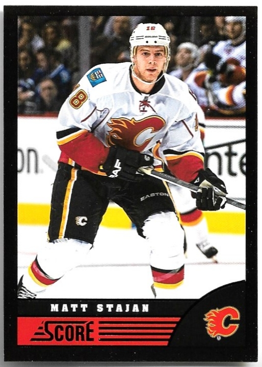 Black MATT STAJAN 13-14 Panini Score Hockey