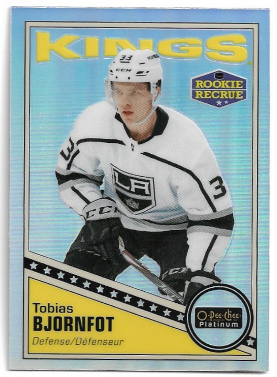 Rainbow Retro Rookie TOBIAS BJORNFOT 19-20 UD O-Pee-Chee OPC Platinum