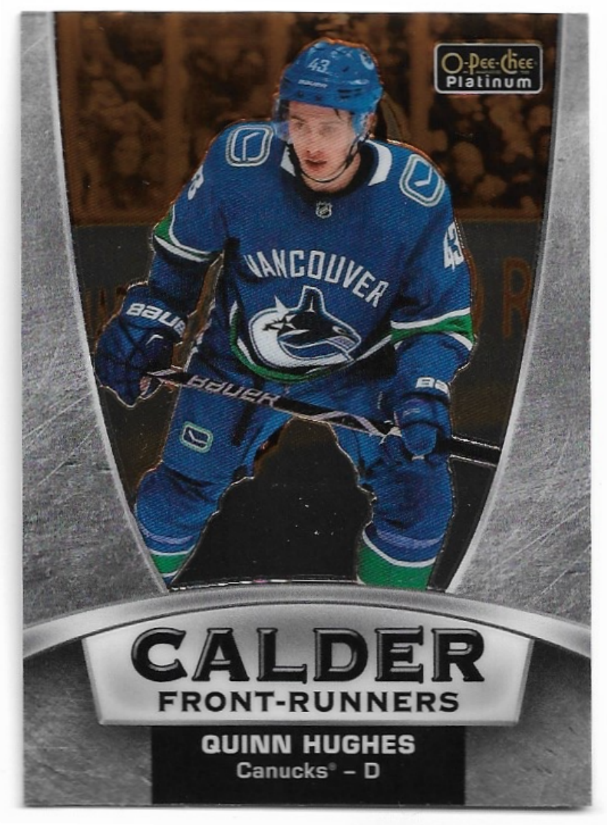 Rookie Calder Front-Runners QUINN HUGHES 19-20 UD O-Pee-Chee OPC Platinum