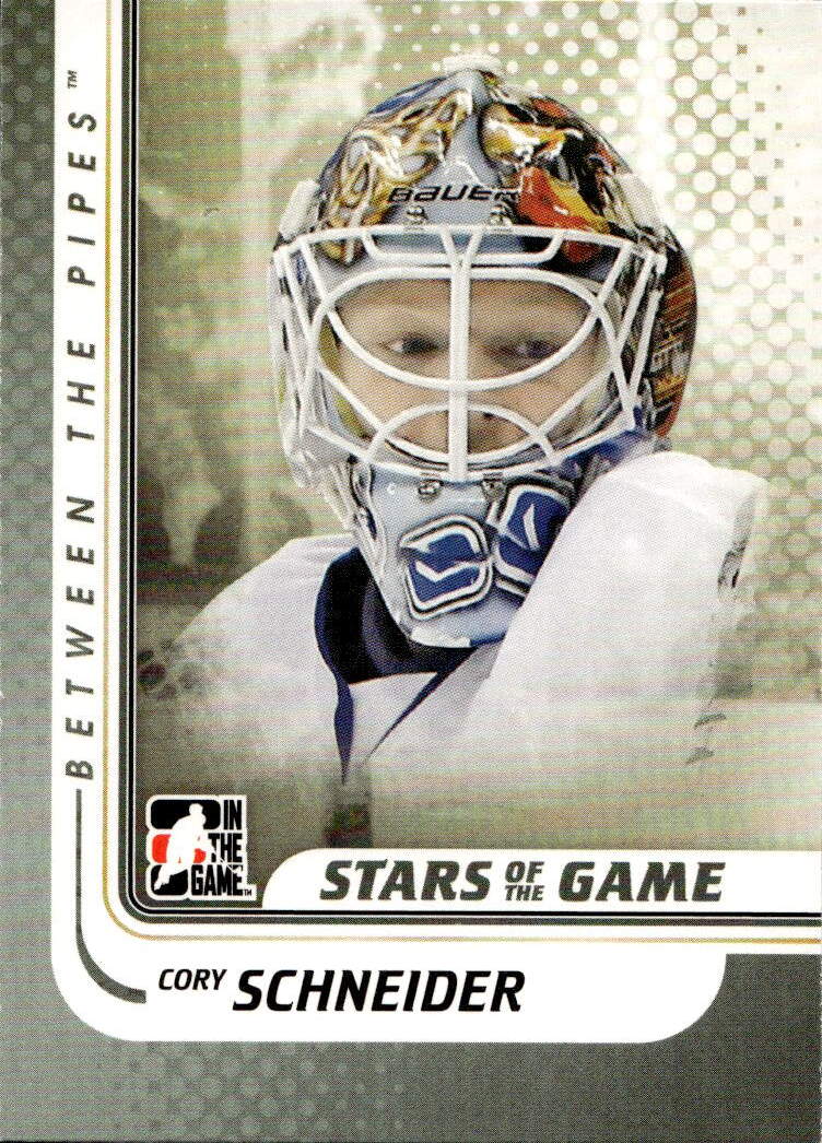 CORY SCHNEIDER 10-11 In the Game Between the Pipes