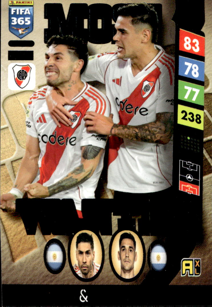 Most Wanted MONTIEL/QUARTA 2025 Panini FIFA 365