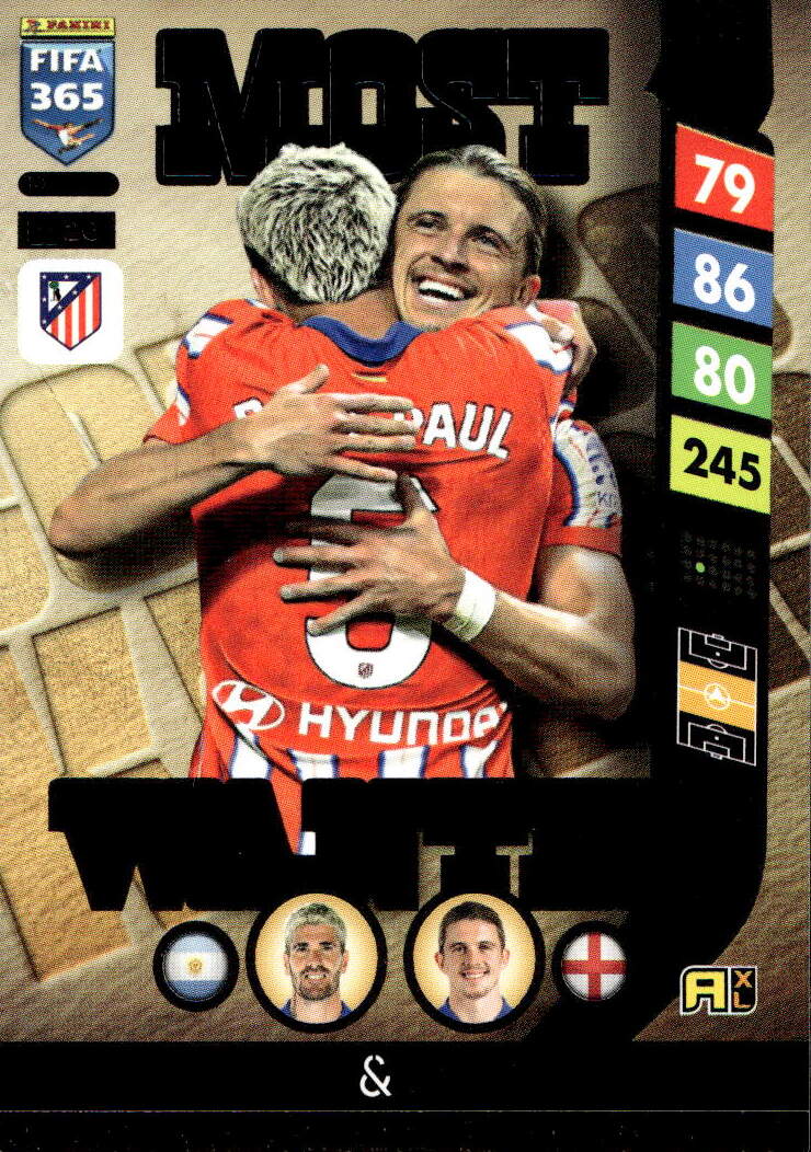 Most Wanted DE PAUL/GALLAGHER 2025 Panini FIFA 365