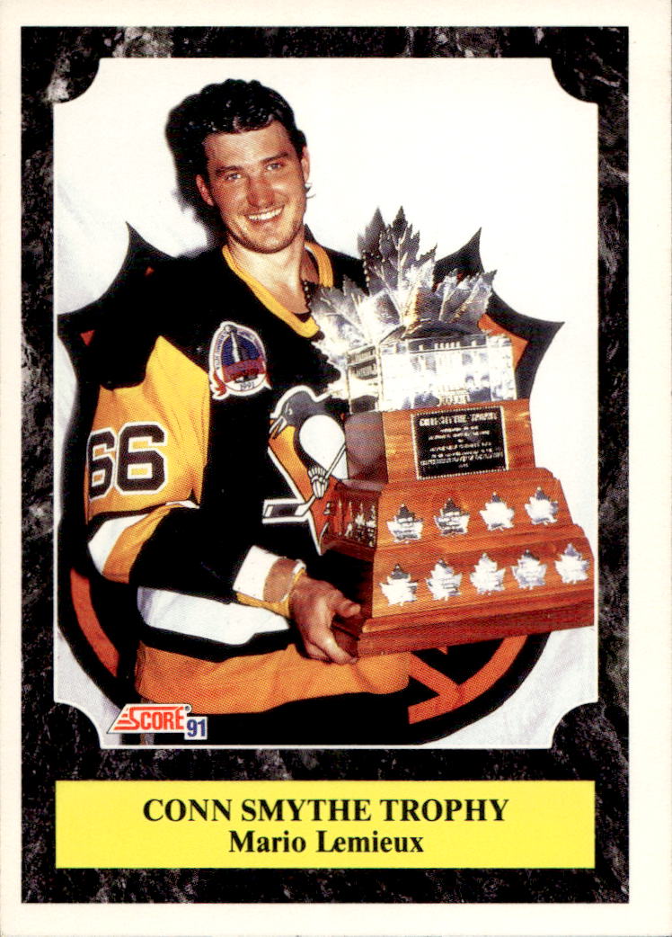 Conn Smythe Trophy MARIO LEMIEUX 91-92 Score American