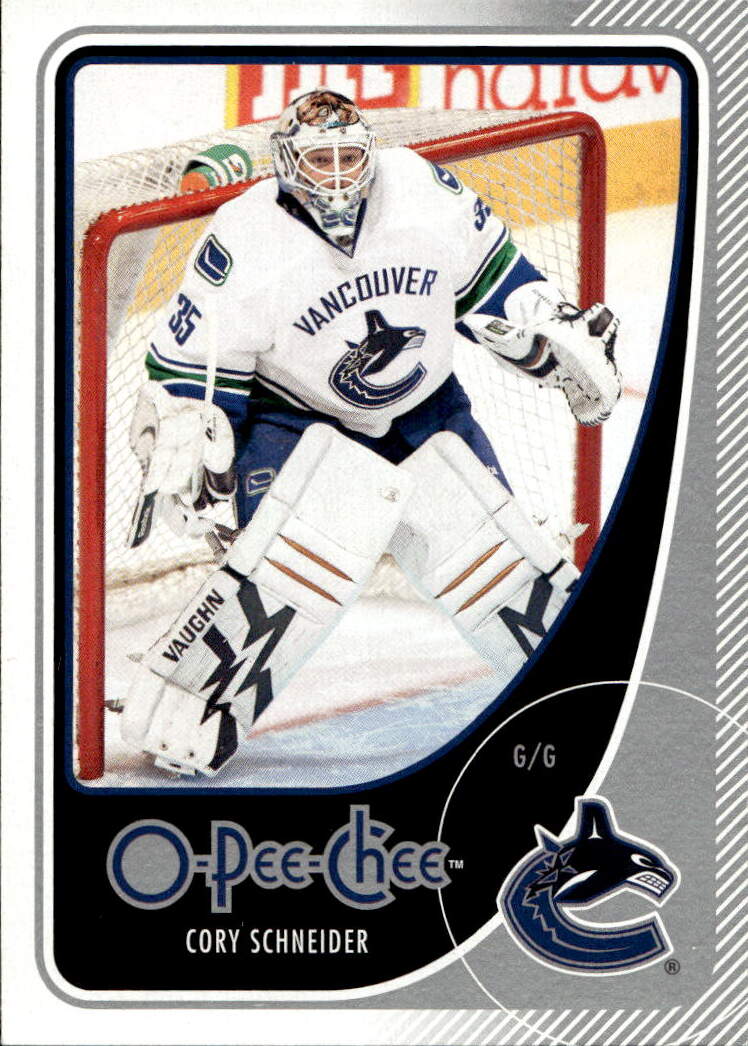 CORY SCHNEIDER 10-11 UD O-Pee-Chee