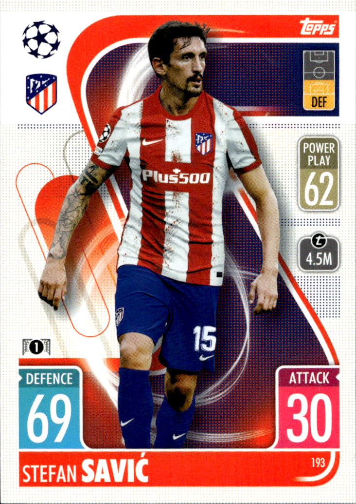 STEFAN SAVIC 21-22 Topps Match Attax UCL