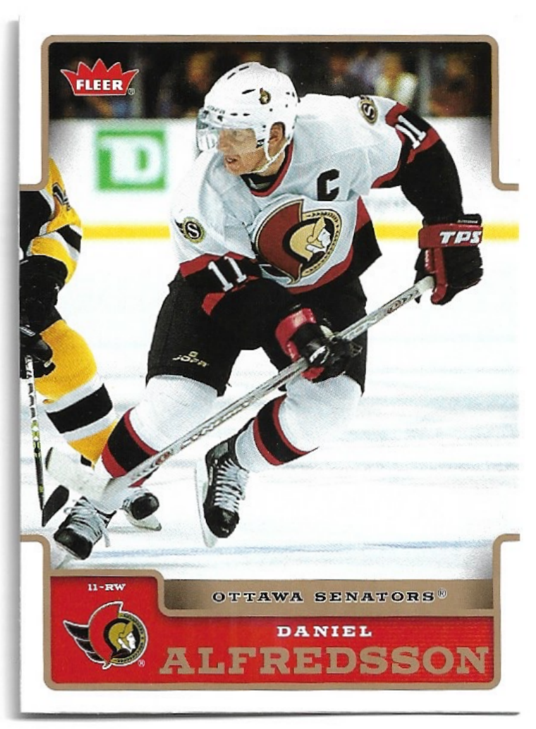DANIEL ALFREDSSON 06-07 Fleer Hockey