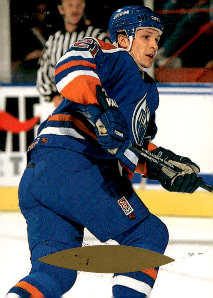 IGOR KRAVCHUK 95-96 Fleer Ultra (špatný povrch, nečitelný text)