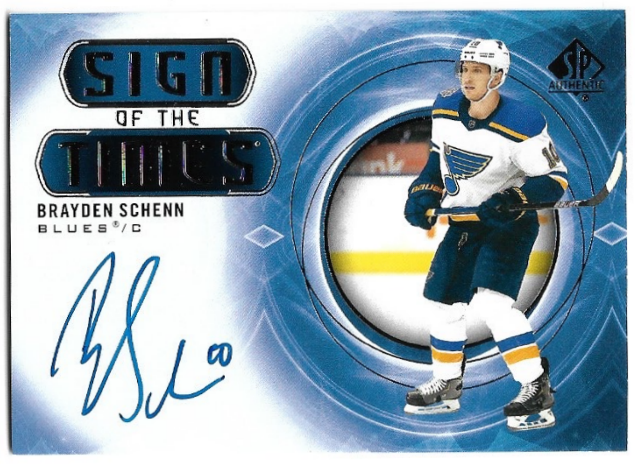 Auto Sign of the Times BRAYDEN SCHENN 20-21 UD SP Authentic