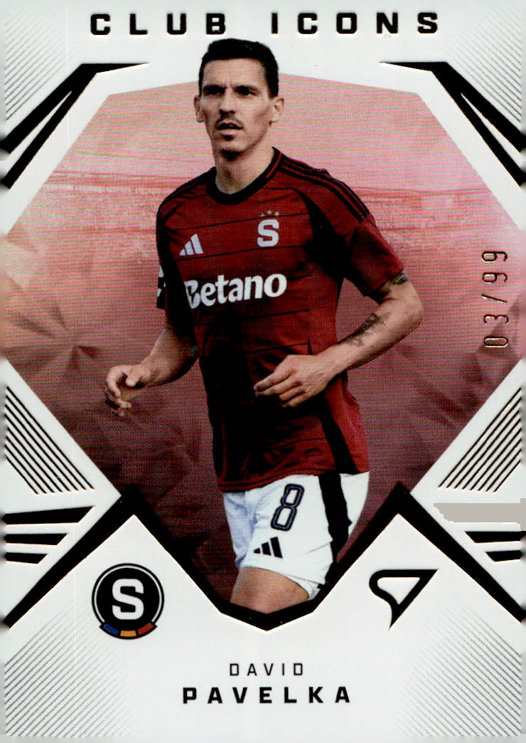 Rainbow Gold Club Icons DAVID PAVELKA 24-25 SportZoo Chance Liga Série 2 /99
