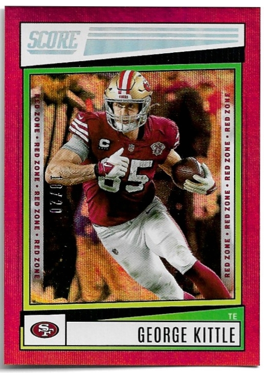 Red Zone GEORGE KITTLE 2022 Panini Score Football /20