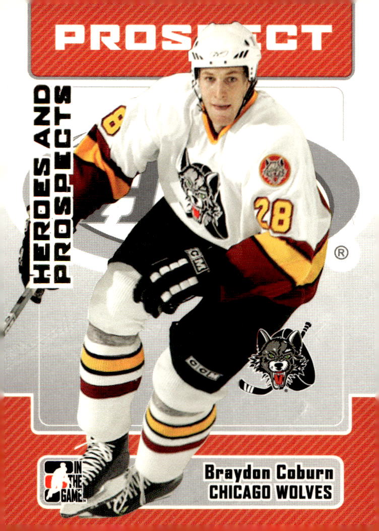 BRAYDON COBURN 06-07 In the Game Heroes and Prospects