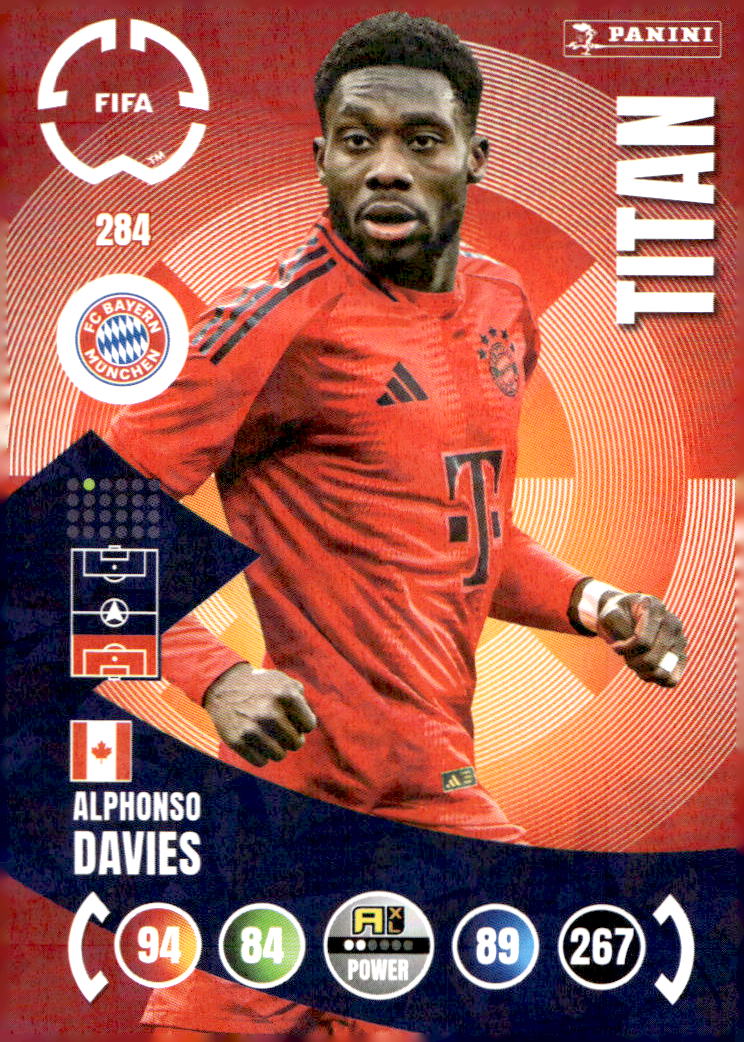 Titan ALPHONSO DAVIES 2025 Panini Club World Cup