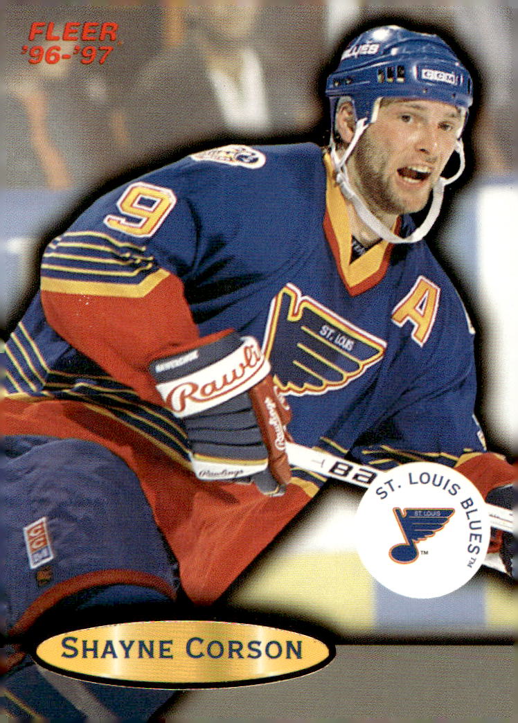 SHAYNE CORSON 96-97 Fleer (trocha barvy na povrchu)