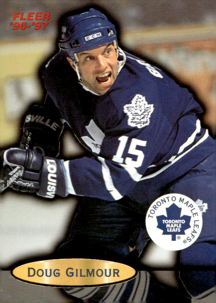 DOUG GILMOUR 96-97 Fleer (trocha barvy na povrchu)