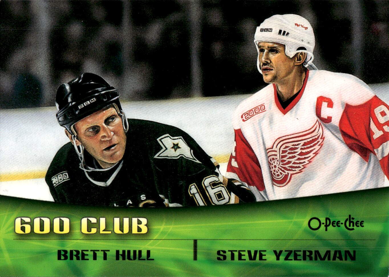 Oversize 600 Club BRETT HULL/STEVE YZERMAN 00-01 O-Pee-Chee