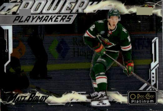 Power Playmakers MATT BOLDY 24-25 UD O-Pee-Chee OPC Platinum