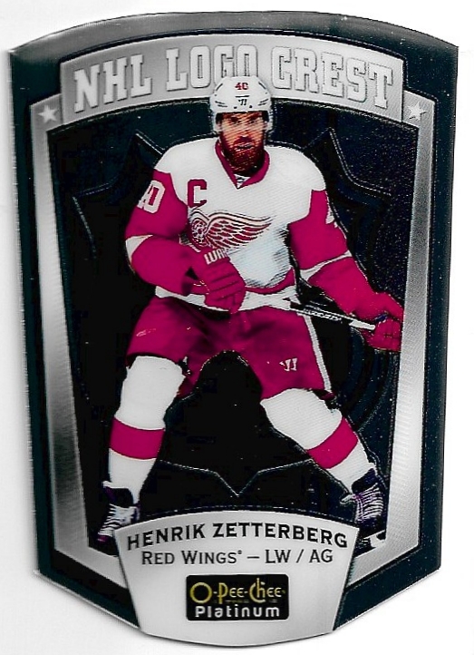 NHL Logo Crest HENRIK ZETTERBERG 16-17 UD O-Pee-Chee Platinum