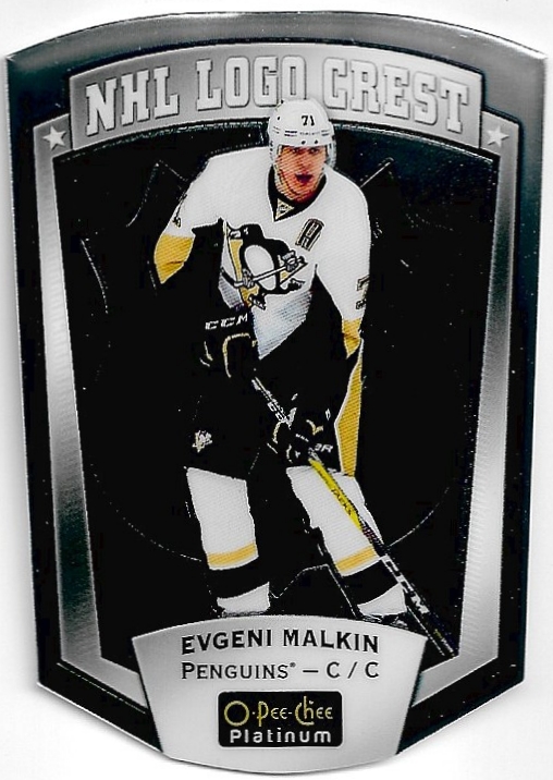NHL Logo Crest EVGENI MALKIN 16-17 UD O-Pee-Chee Platinum