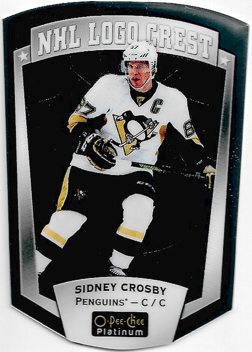 NHL Logo Crest SIDNEY CROSBY 16-17 UD O-Pee-Chee Platinum