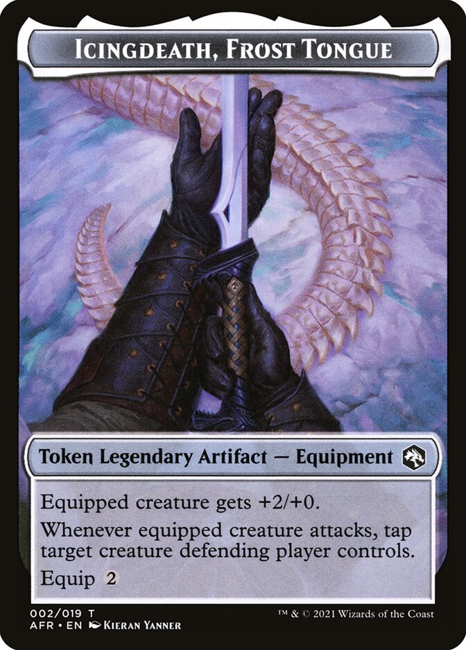Foil - Token -  Icingdeath, Frost Tongue/Spider
