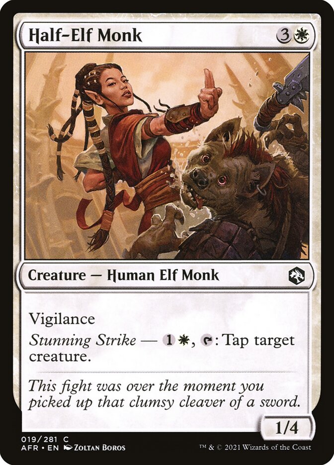 Foil - Half-Elf Monk