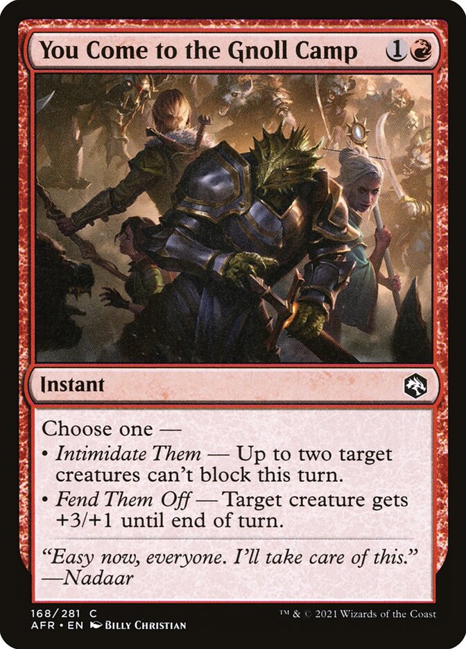 Foil - You Come to the Gnoll Camp