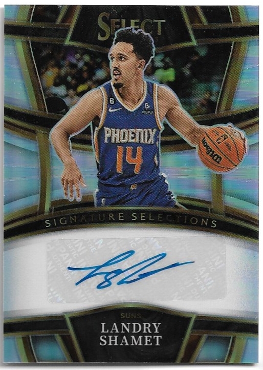 Auto Signature Selections LANDRY SHAMET 22-23 Panini Select Basketball