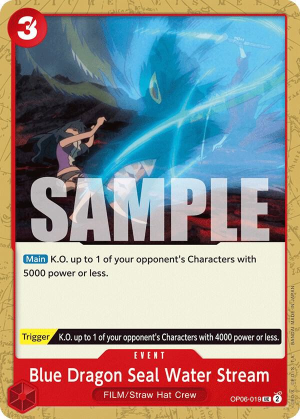 BLUE DRAGON SEAL WATER STREAM - One Piece - Wings of the Captain