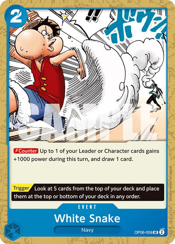 WHITE SNAKE - One Piece - Wings of the Captain