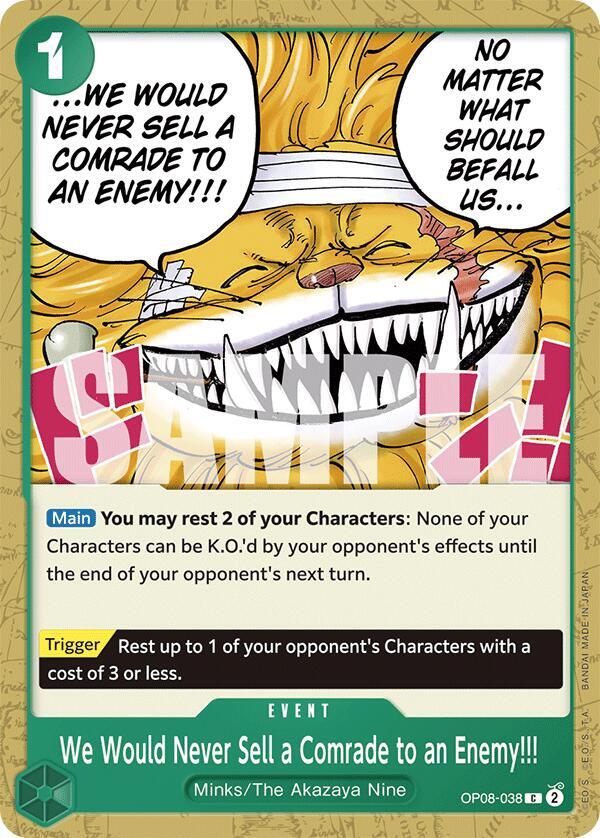 WE WOULD NEVER SELL A COMRADE TO AN ENEMY!!! - One Piece - Two Legends