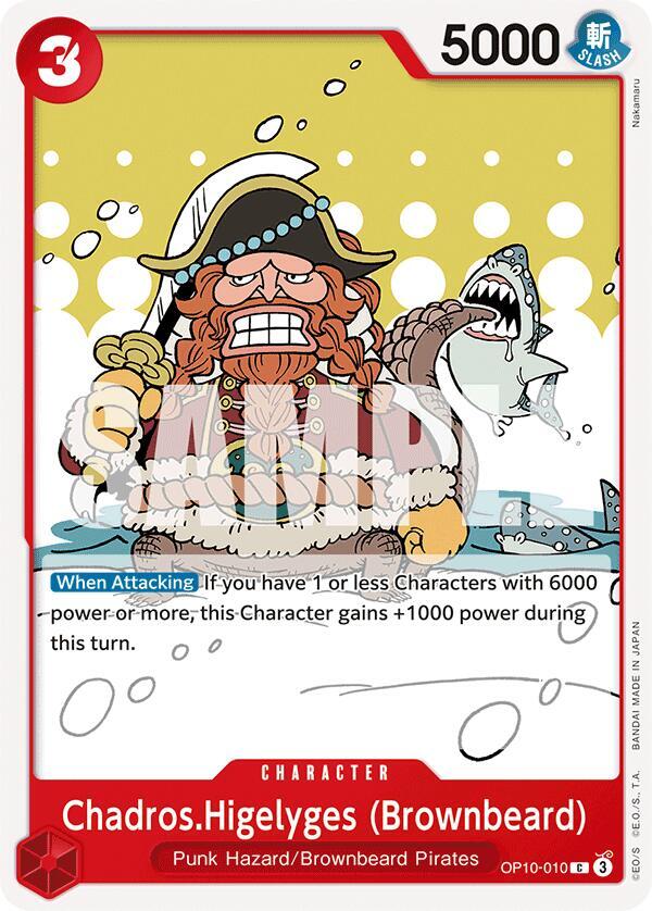 CHADROS.HIGELYGES (BROWNBEARD) - One Piece - Royal Blood