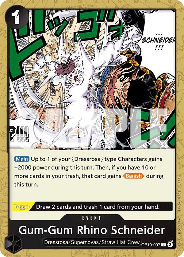 GUM-GUM RHINO SCHNEIDER - One Piece - Royal Blood