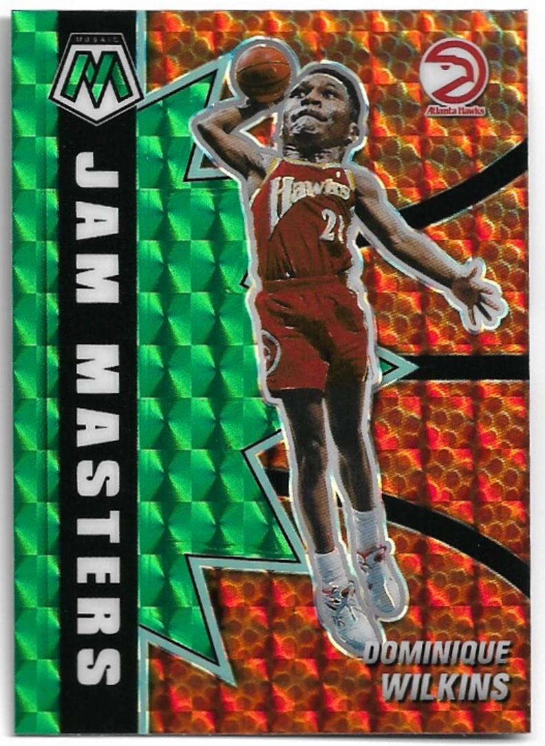 Green Prizm Jam Masters DOMINIQUE WILKINS 20-21 Panini Mosaic Basketball